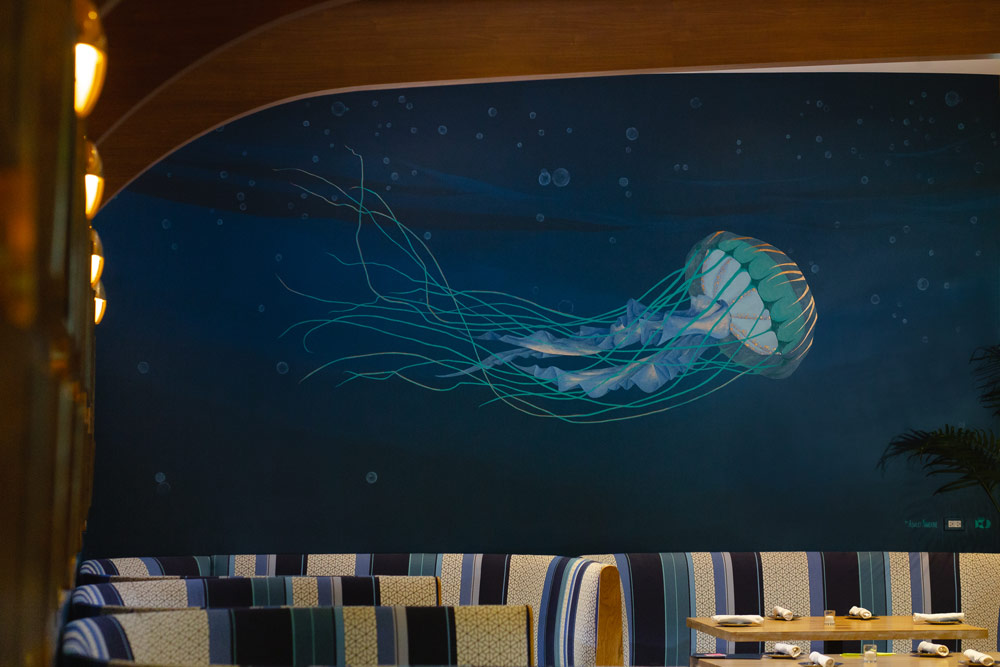 Jellyfish Mural by DUOFAB